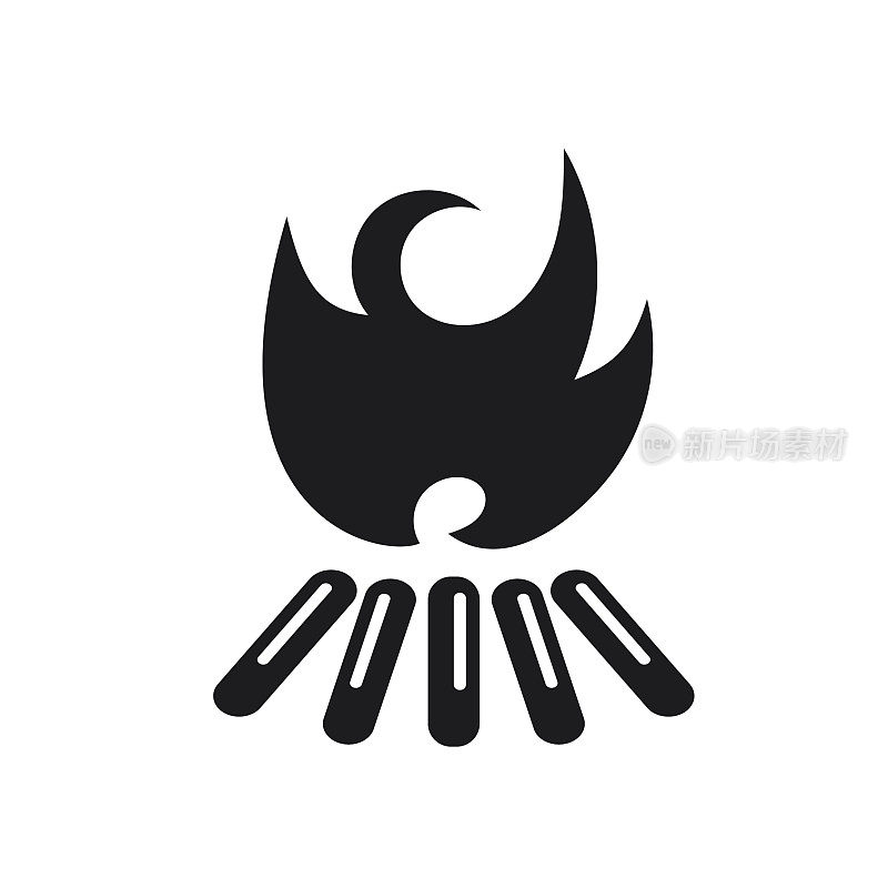 Fire - Flat Design BBQ - Barbecue Icon